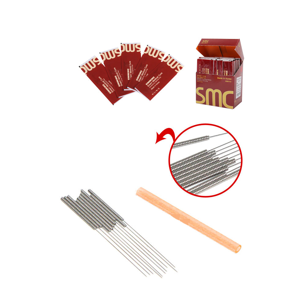 Small Spring Handle Needle SMC-01 Disposable Acupuncture Stress Spring Handle Needles 1000pcs ...