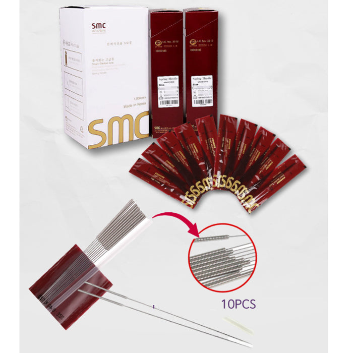 SMC-02 Disposable Acupuncture Needles Long STERILIZED 1000pcs